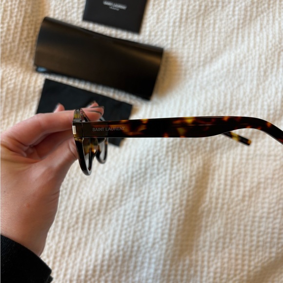 Saint Laurent Tortoise Sunglasses in “Sunset” - Picture 6 of 9